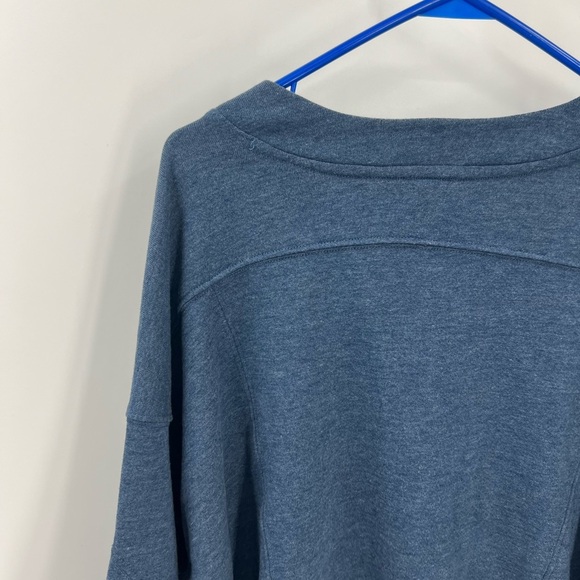 FREE PEOPLE MOVEMENT Play On Half Snap Pullover In French Navy M - Picture 9 of 13